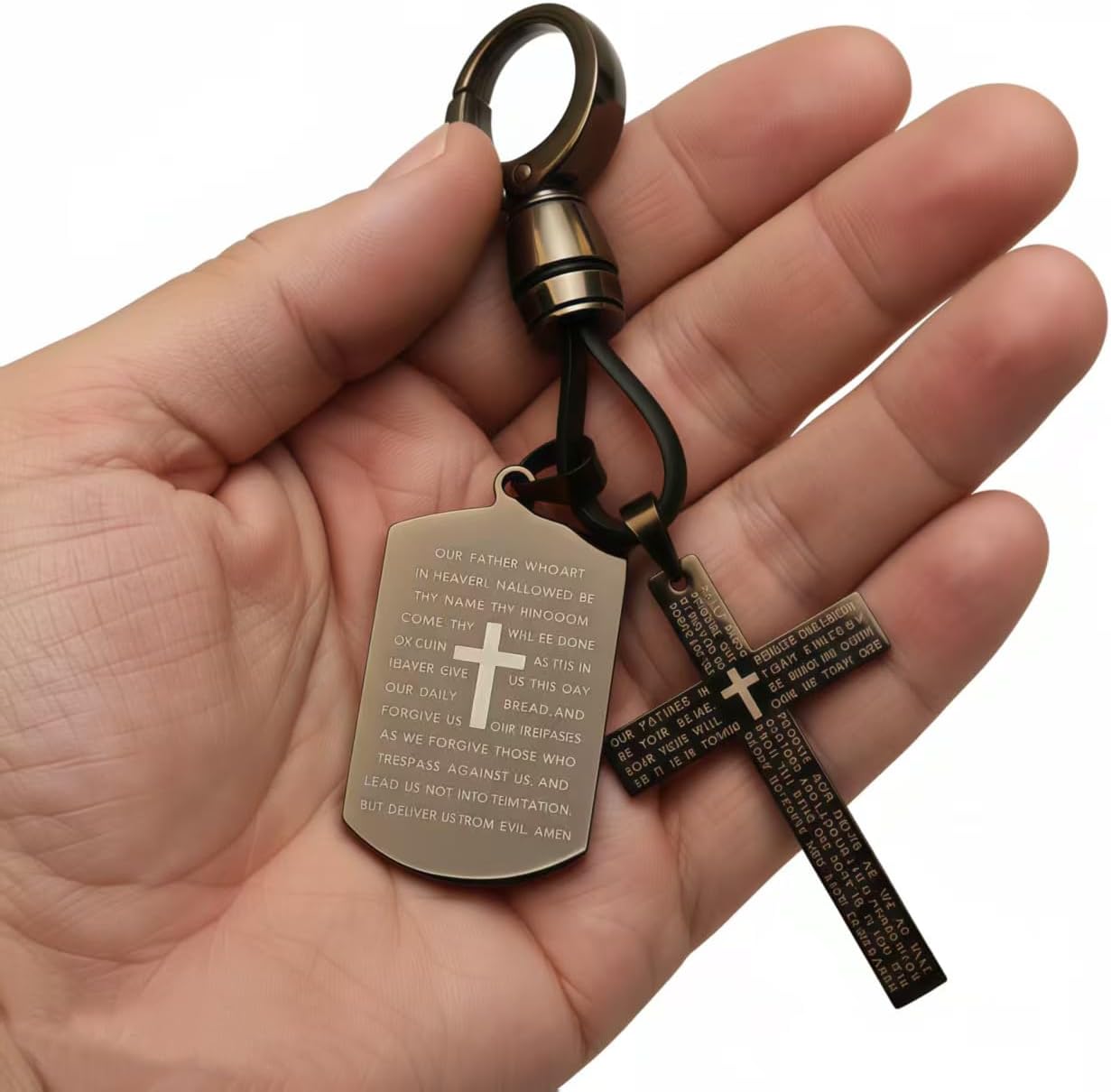 Keychain Gifts for Men Gifts for Men Women Teens Bible Verse Cross Keychain Baptism Confirmation Christian Religious - Image 6
