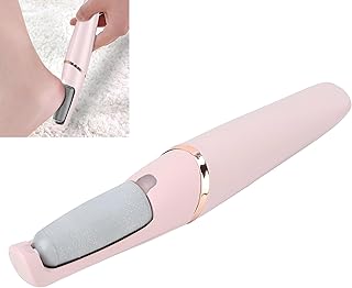 مبرد قدم كهربائي، مزيل مسامير القدم الكهربائي، قابل لاعادة الشحن بمنفذ USB، مزيل الجلد الصلب المقاوم للماء مع بكرتين بسرعتين، اضاءة ليد، اداة باديكير احترافية للقدم والكعب المتشقق (1 مبرد)