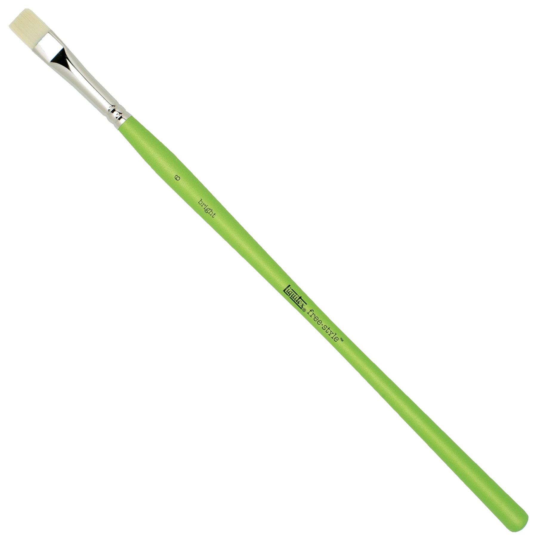 Liquitex 1300206 Free Style Künstler - Pinsel, langlebig und formstabil aus hochwertigen synthetischen Faser für volle Kontrolle beim Farbauftrag -Flachpinsel, kurz - Nr. 6