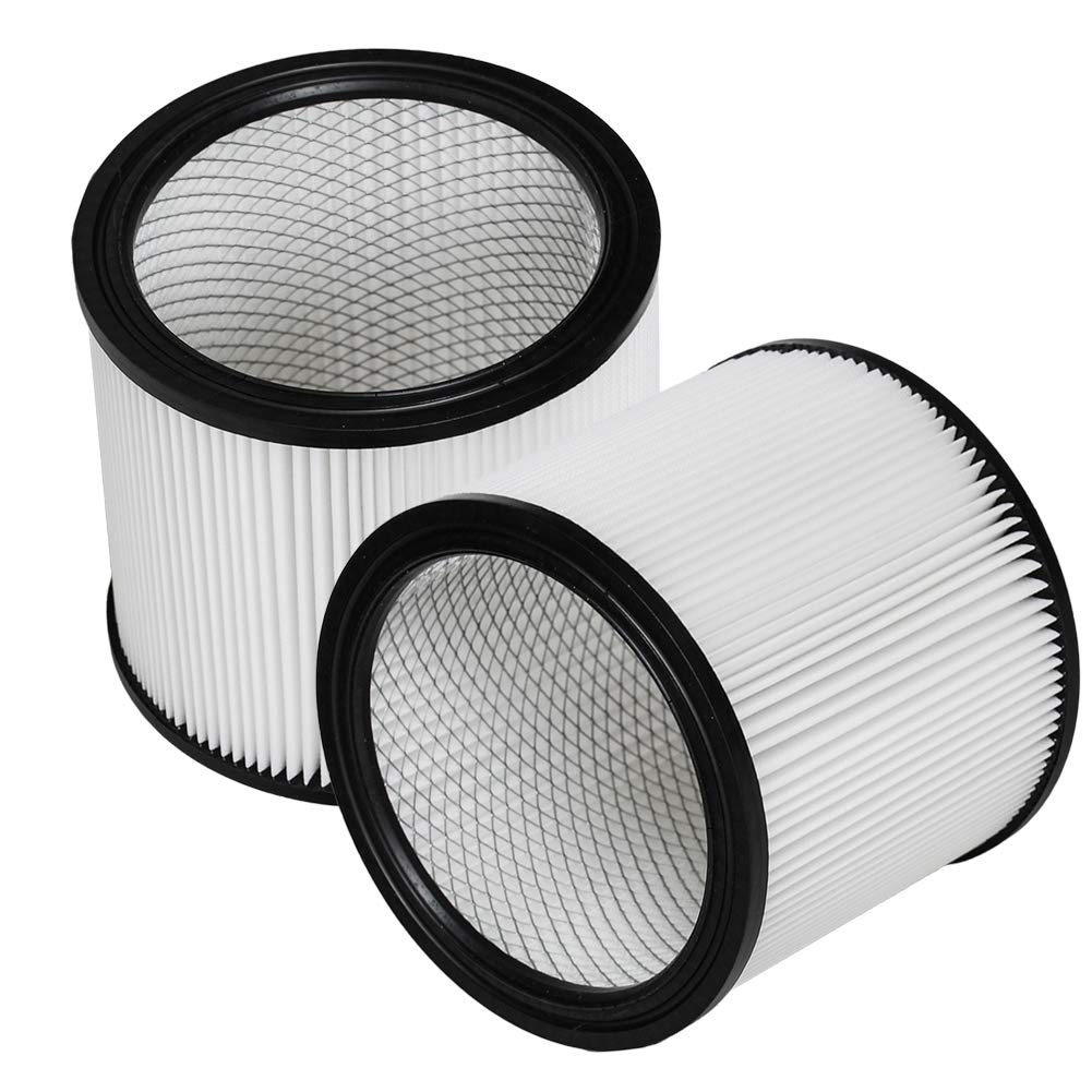 HIFROM Replacement Cartridge Vacuum Filter Compatible with Shop-Vac 5 Gallon Up 90304 9030400 90350 90333 Wet/Dry Vacuum Cleaner (2 Pcs)