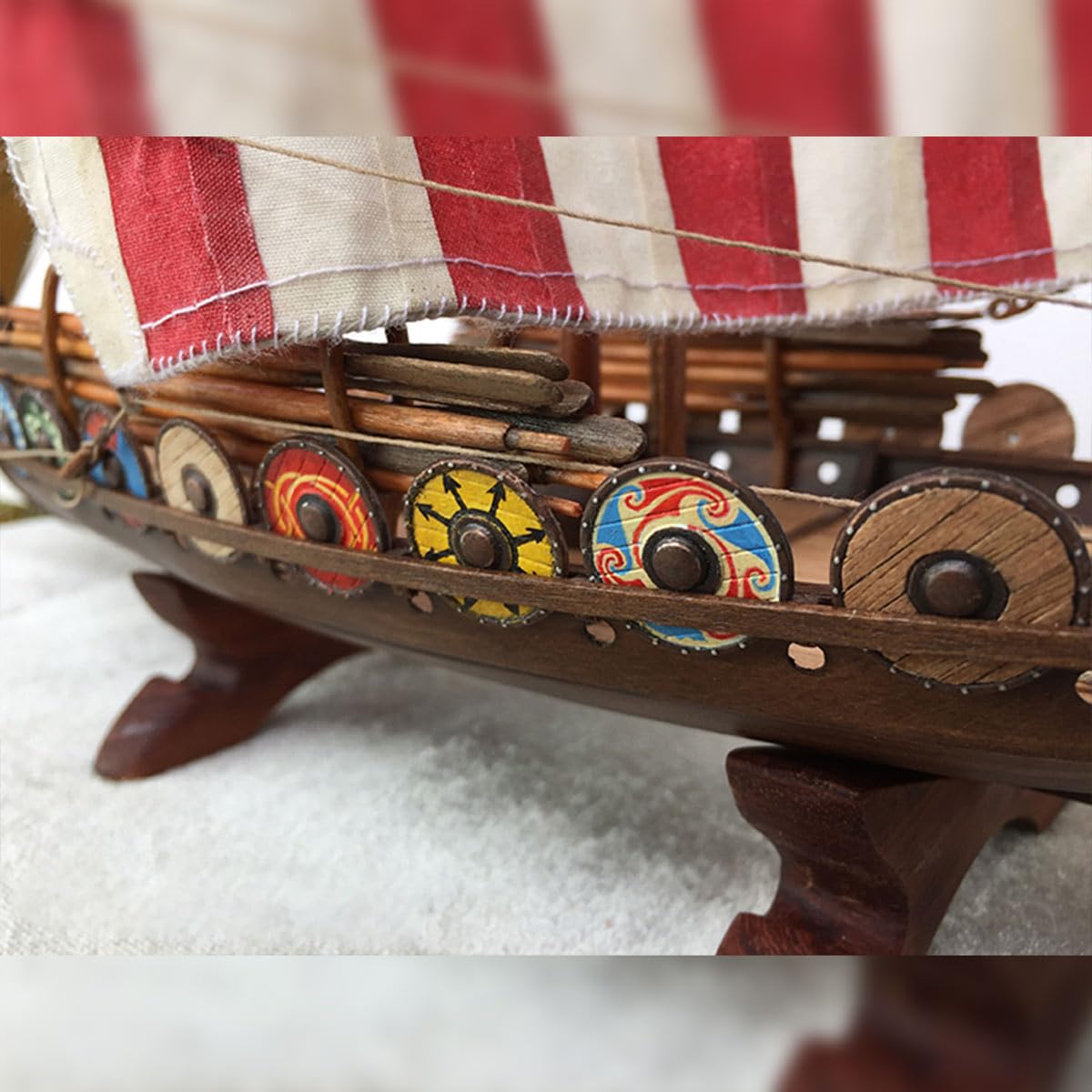 1/50 Skala 3D Holz Wikinger Piratenschiff Modell Kit