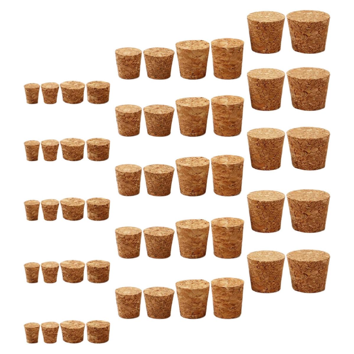 Tapones de corcho para conservar frescura en botellas de vidrio UPKOCH, 100 piezas