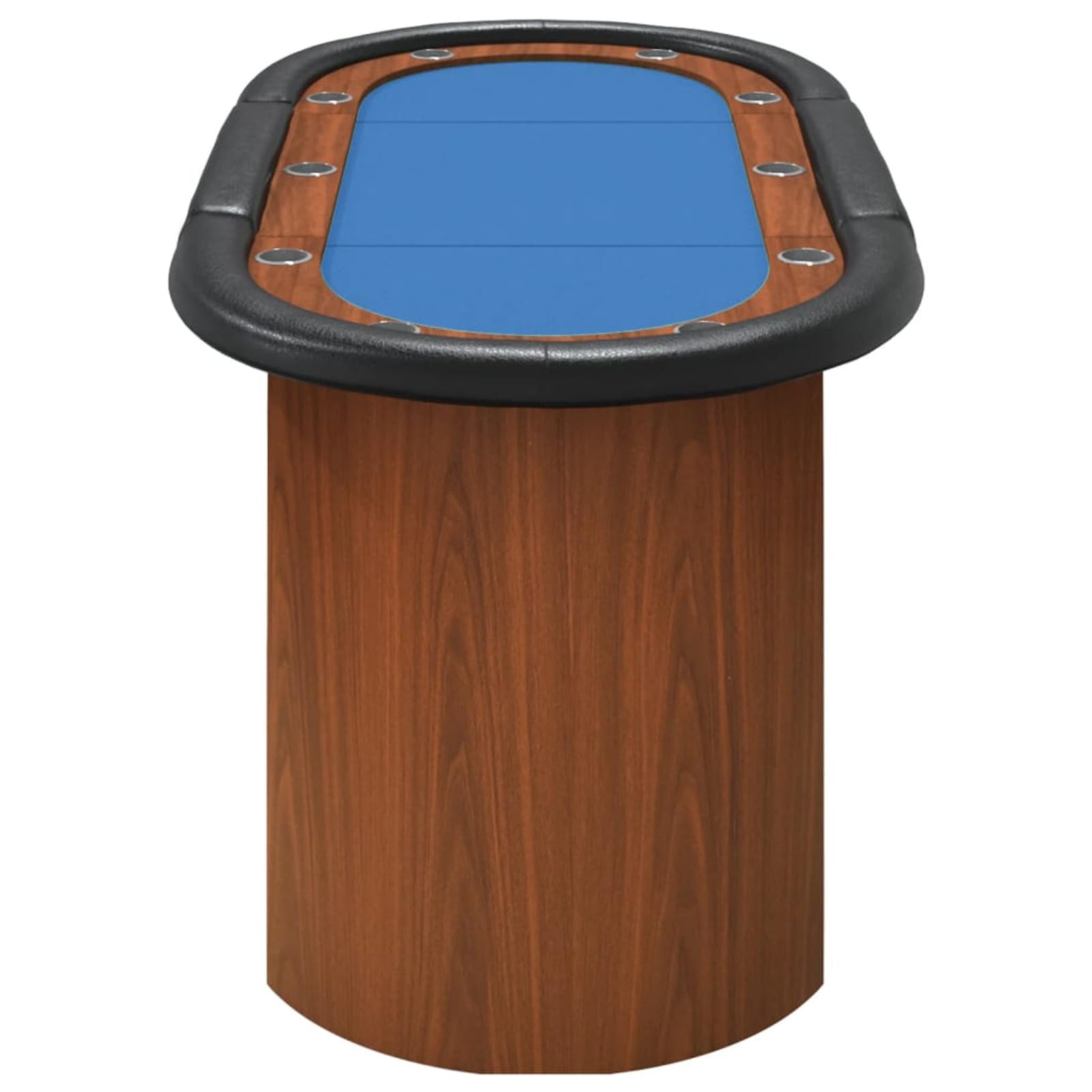 LAPOOH Pokertisch 10 Spieler Blau 160x80x75 cm, Poker Table, Spieltisch, Blackjack, Poker Tisch, Roulette Tisch, Deko Casino Poker
