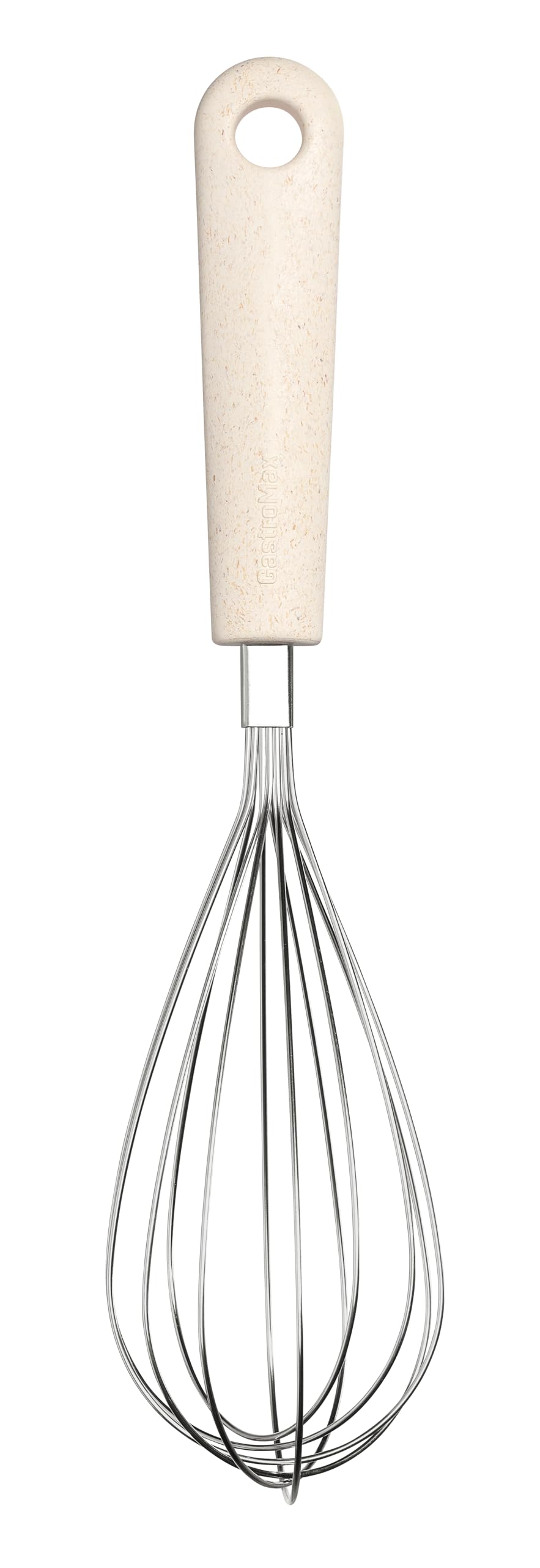 GastroMax Balloon Whisk BIO | Linen | Food Cooking Kitchen Utensil | Dishwasher Safe | Food Approved and BPA Free | L29 x W7 x H7 cm