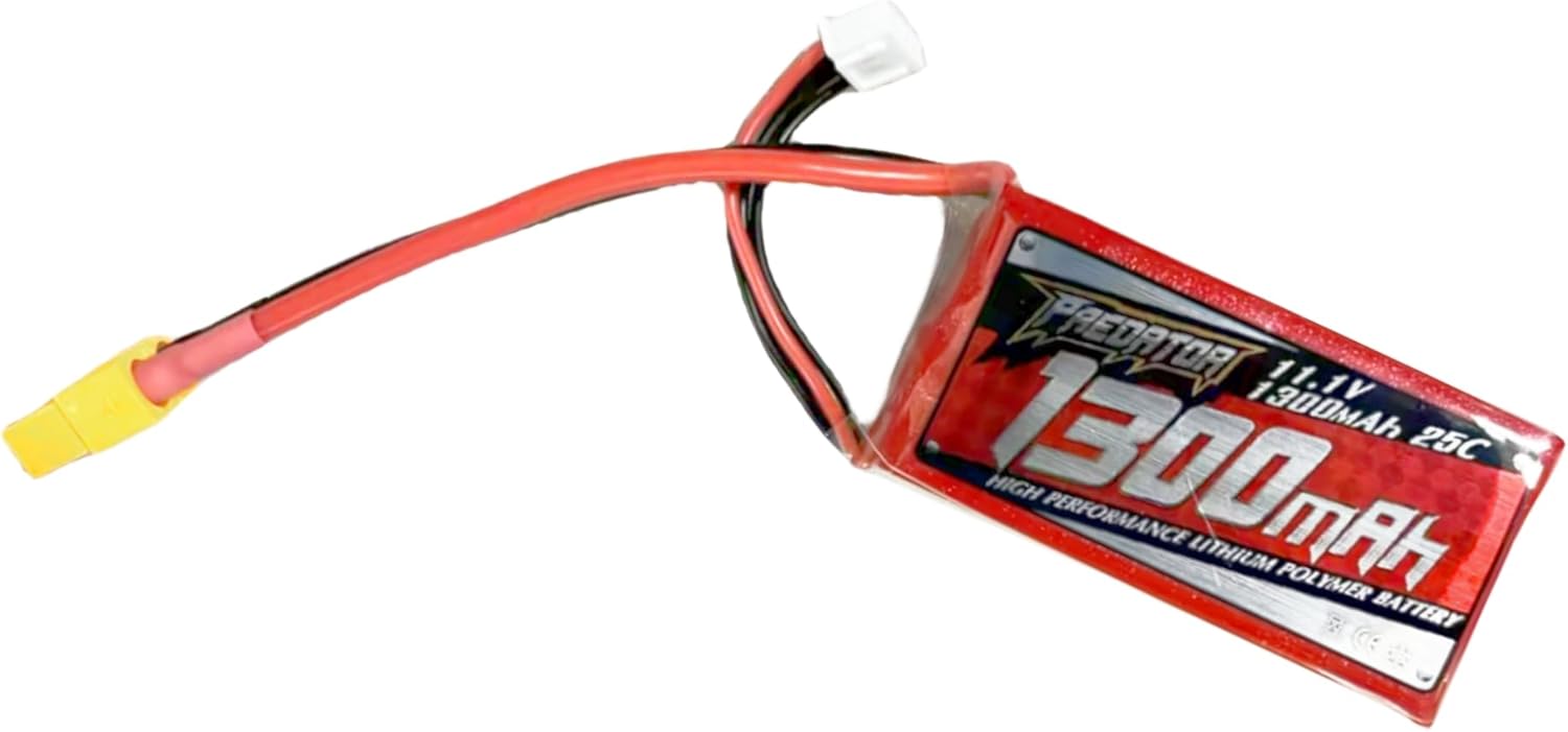 Fms Lipo Battery Lithium Battery 11.1V 1300mAh 25C 3S RC Lipo Battery for 1200mm Super EZ/1220mm Ranger RC Plane
