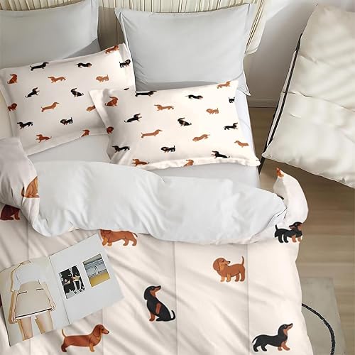 Miniatura 40 de Juego de edredón con 2 fundas de almohada, tamaño matrimonial, diseño de hongo hippy y arco iris, decoración de cama retro de los años 70, hippie,