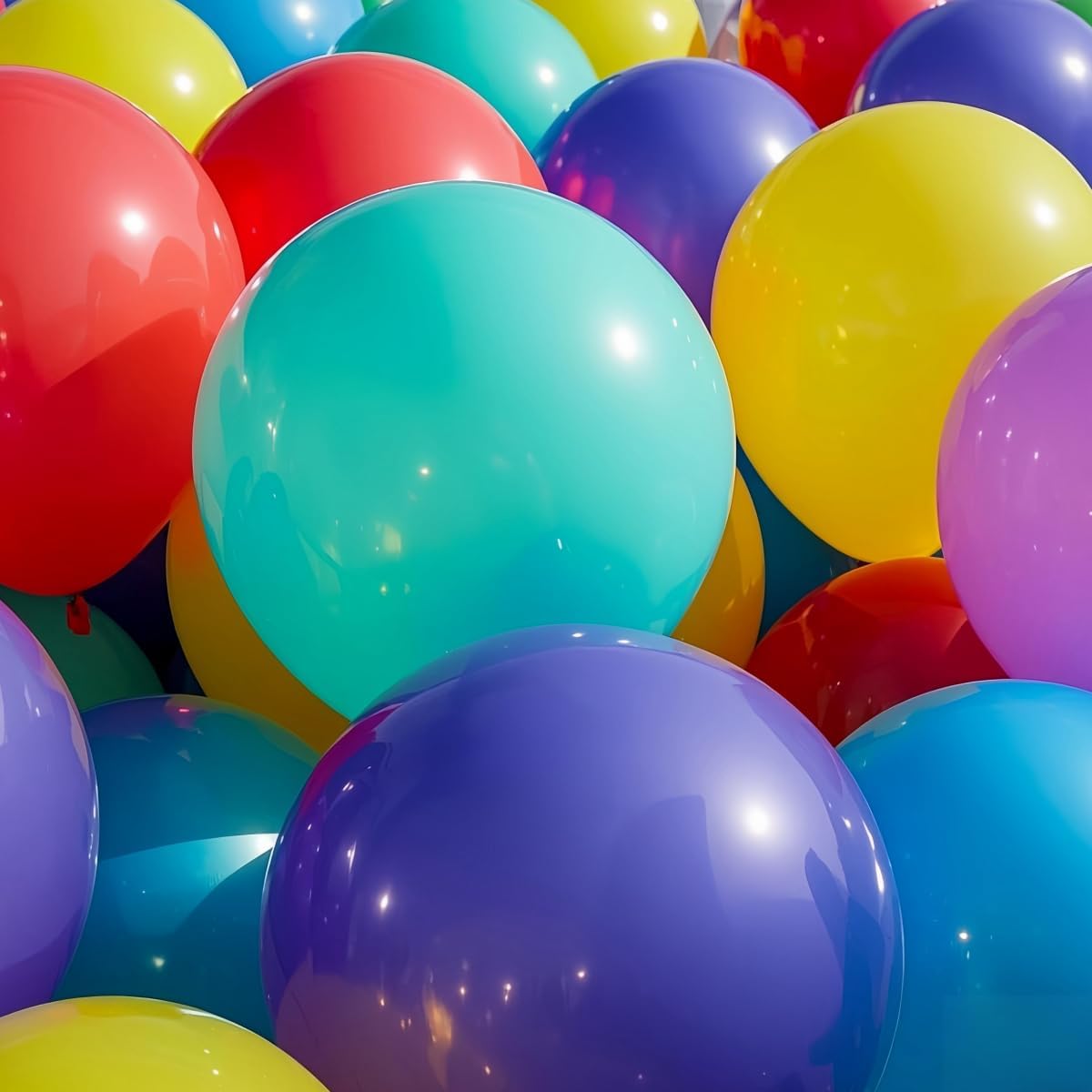 50 Pack Giant Balloons 36 Inch 17 Kinds Colors Latex Colorful Party Big Balloon Bulk for Various Party Events Decorations