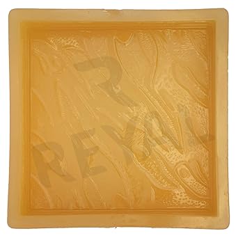 Reyal 10X10 MARBLE Paver Block Mould 60mm Thickness(PVC Rubber)(Made In India) For Garden Outdoor Pathway Paver Mould Tiles