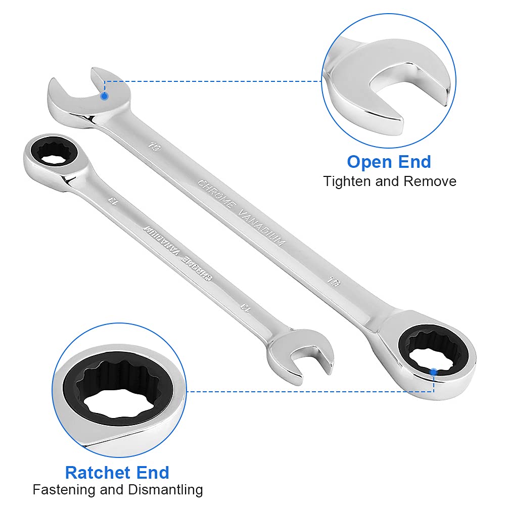 GEDORE Ringratel-steeksleutelset 7 R-012, 12-delig kopen