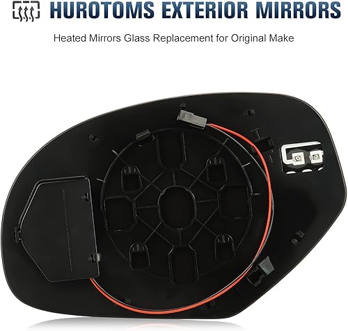 Miniatura 5 de Par de espejos laterales de vidrio para Chevy Avalanche Silverado Suburban TahoeGMC Sierra YukonCadillac Escalade 2007-2014 Espejo calefactable con