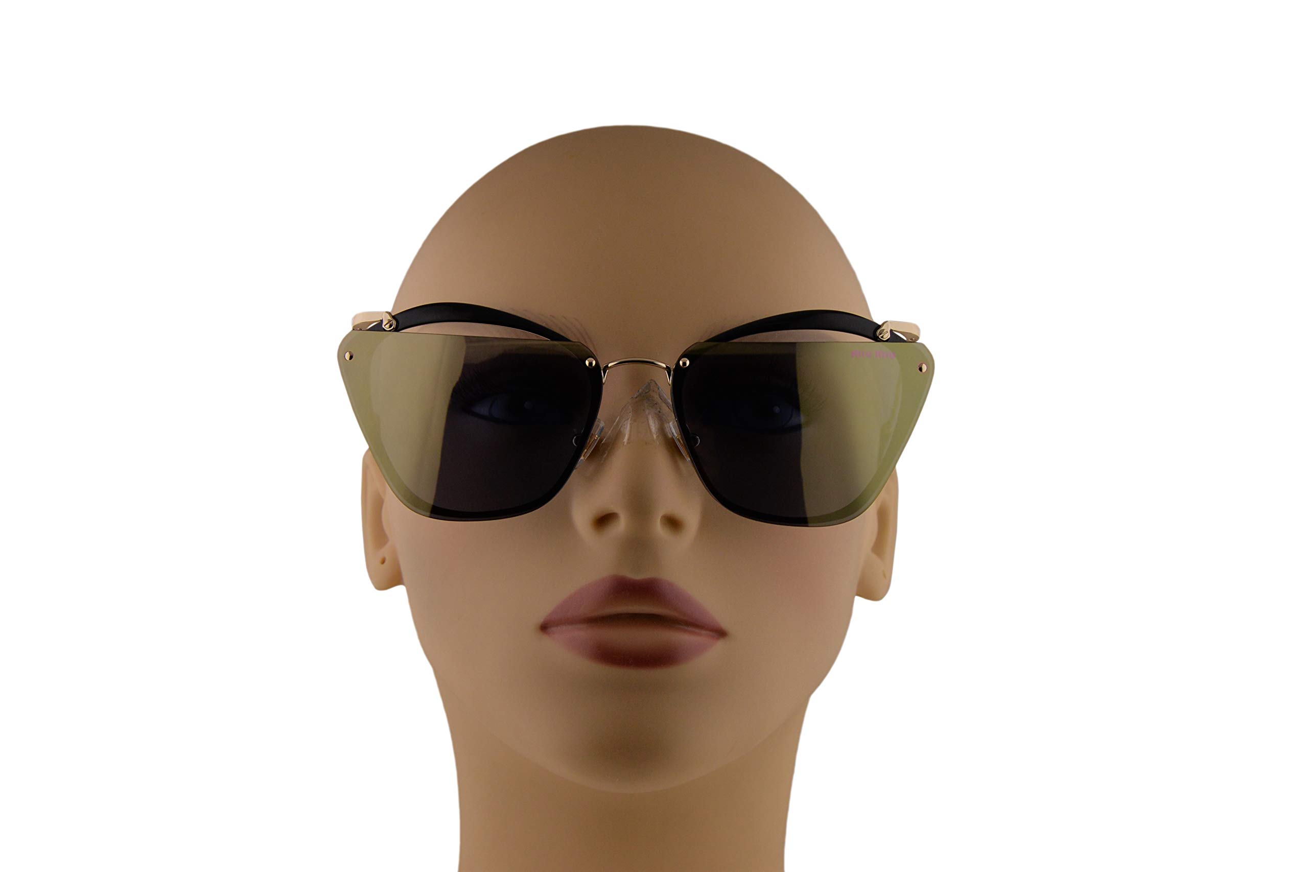 Miu Miu MU54TS Sunglasses Black w/Emerald Iridium 64mm Lens 1AB4J2 MU 54TS  SMU 54TS SMU54T