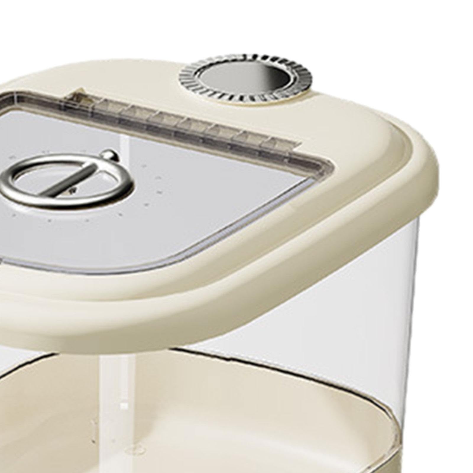 KESOTO Contenedor de Almacenamiento de arroz y Cereales, dispensador de Alimentos Secos, contenedor de Alimentos, contenedor de Almacenamiento de Cocina, L para 15kg