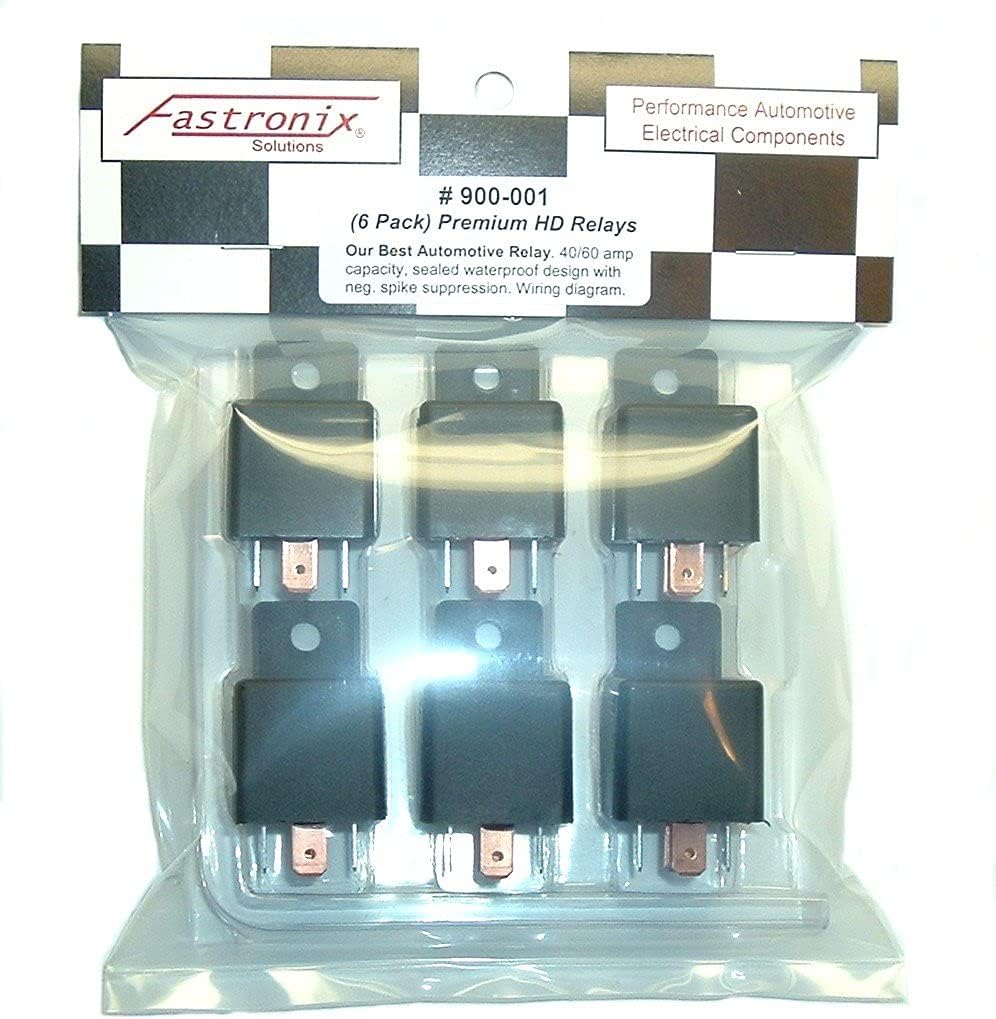 Fastronix 40/60A Waterproof Relay 6 Pack