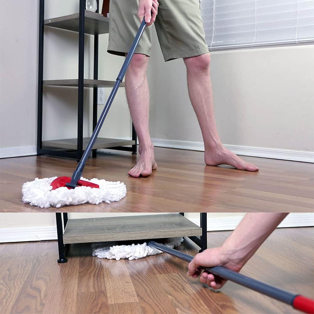 12 Pcs Mop Heads Replacements,AuFreedo Microfiber Mop Refills Spin Mop Replacement Head Easy Cleaning Replacement Mop Heads : Health & Household