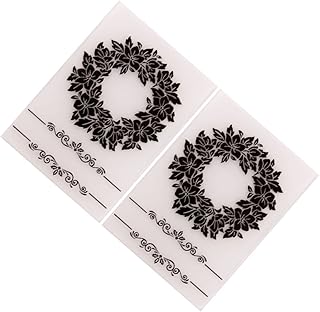 COHEALI 2 Pçs Pastas De Arquivo De Plástico Estênceis De Pasta De Gravação Para Artesanato Pastas De Gravação De Papel Matriz De Gravação Matriz De Gravação DIY Estêncil Modelo De Molde