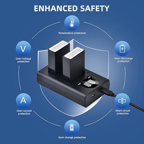 Miniatura 6 de Batmax Paquete de 2 baterías LP-E17 + cargador LED para Canon EOS Rebel SL2 SL3 T6i T6s T7i, EOS M5 M3 M6, M6 mark2, 77D 200D 250D 750D 760D 800D