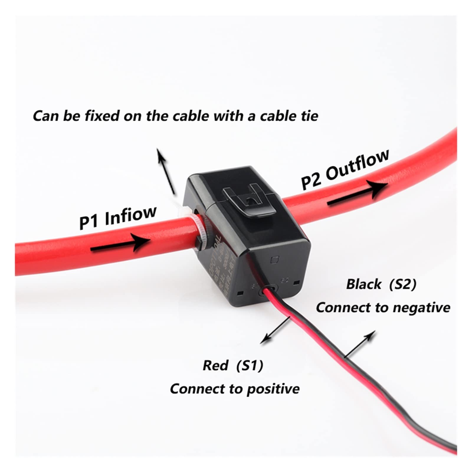Split CT Current Sensor, Current Transformer 2pcs Miniature high Frequency Split core Current Transformer 100a/100ma 50a/25ma 100A/50mA 100a/20ma 100a/25ma