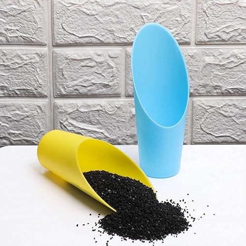 Miniatura 5 de Cucharas de tierra para bonsái, cucharas de plástico para suelo de jardín, coloridas herramientas de jardinería para macetas, pala para plantar