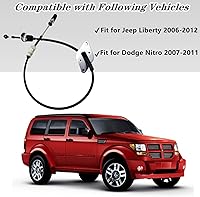Vista 3 de Cable de control de cambio de transmisión automática, cable de control de cambio compatible con Jeep Liberty (2006-2012) / Dodge Nitro (2007-2011)