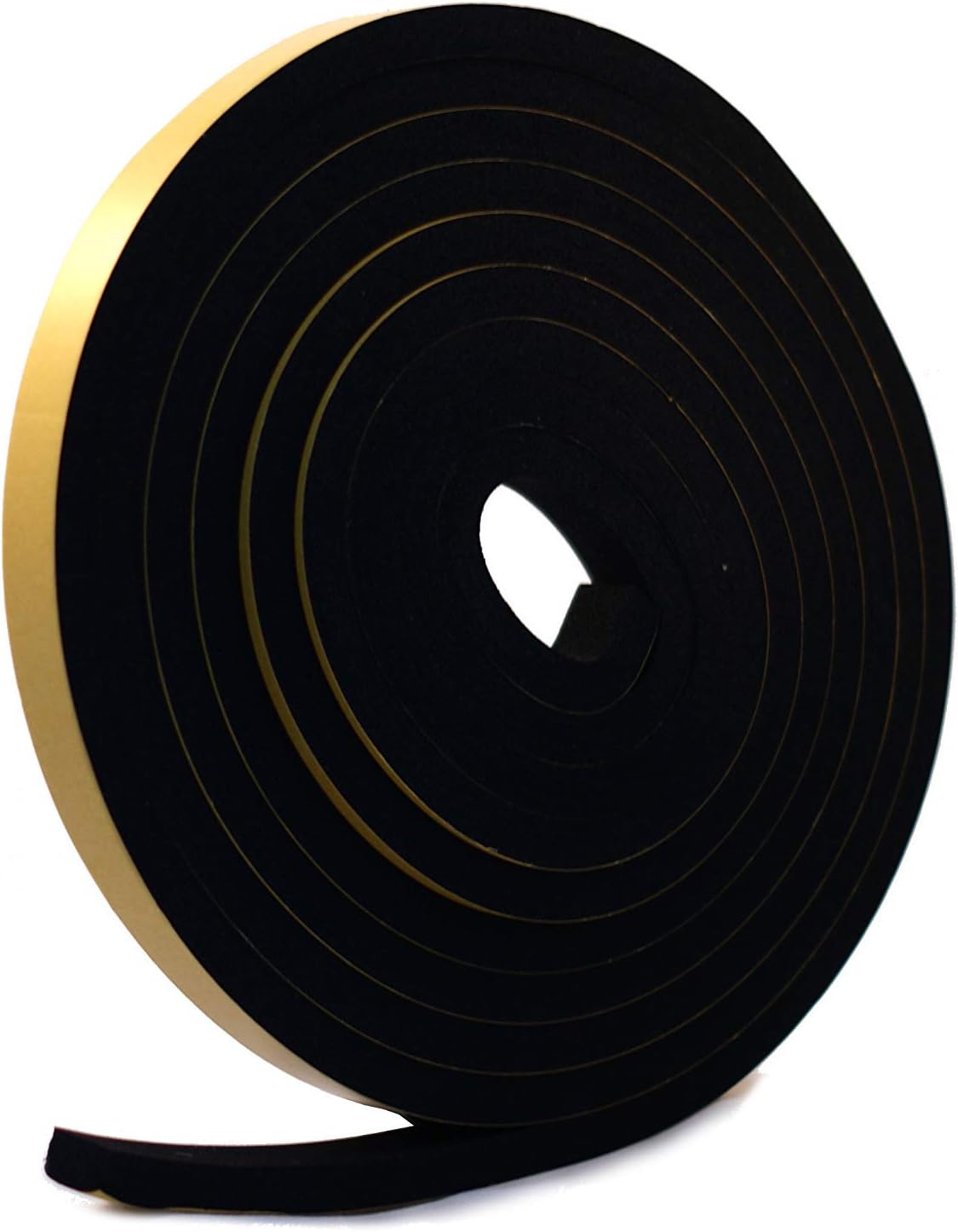 Neoprene Rubber Black Self-adhesive Sponge Strip 20mm wide x 6mm thick x 5m long
