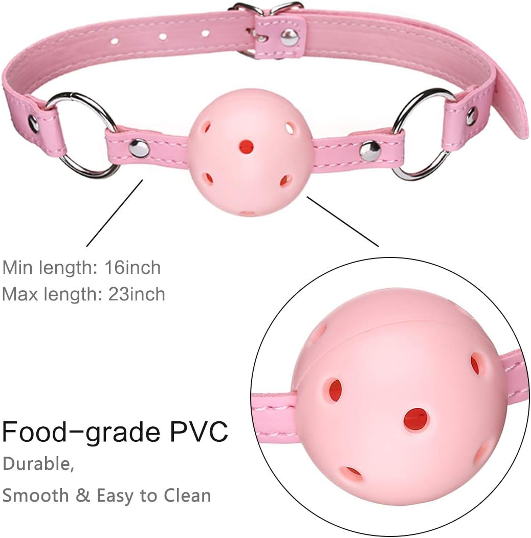 AKStore 7PCS Bed Sex Bondage System Set Bed Restraints Kit Leather Ankle Cuffs Set for Male Female Couple (Pink)