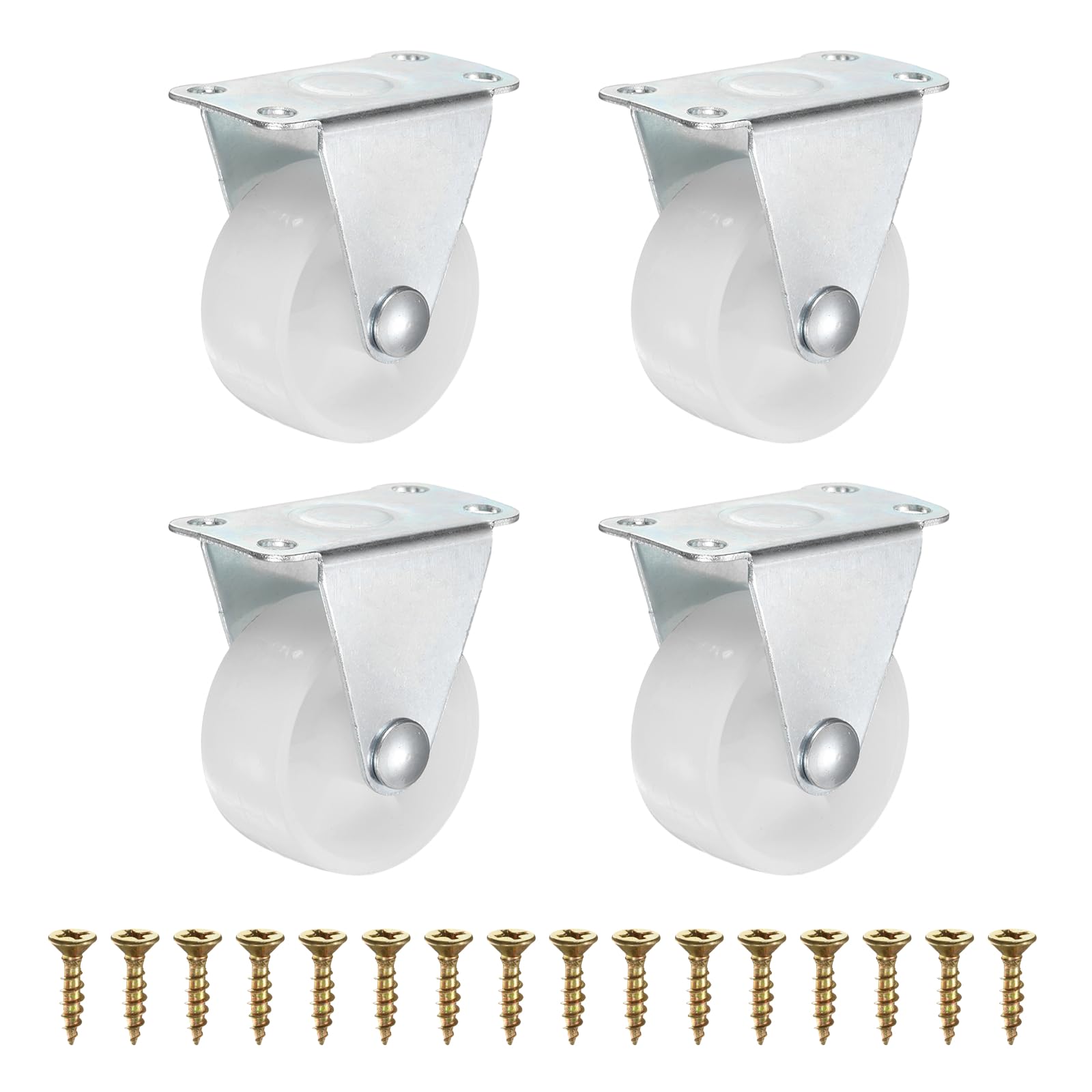 PATIKIL 1.5 Inch Fixed Caster Wheels