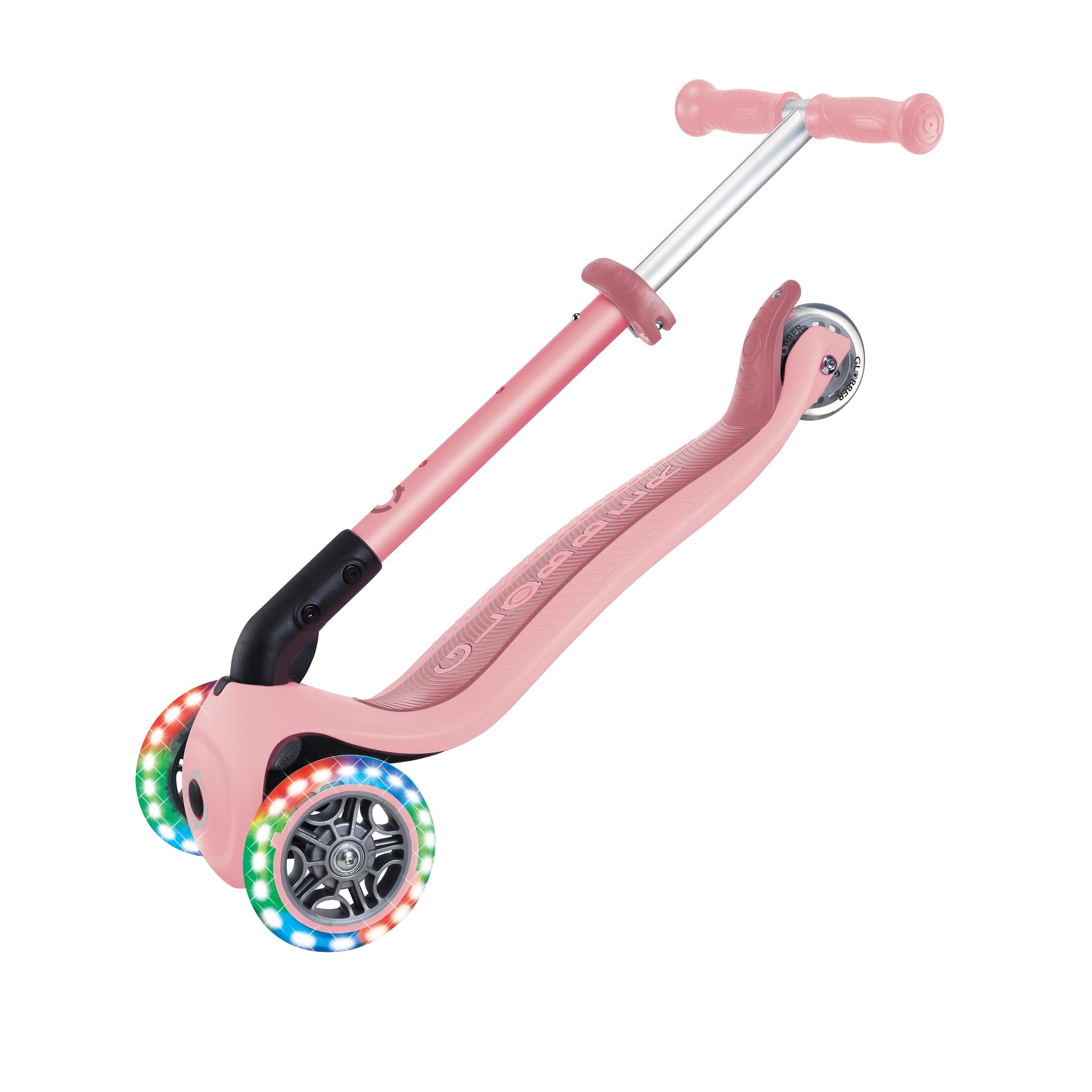 Globber Junior Foldable Lights Scooter, Juventud Unisex