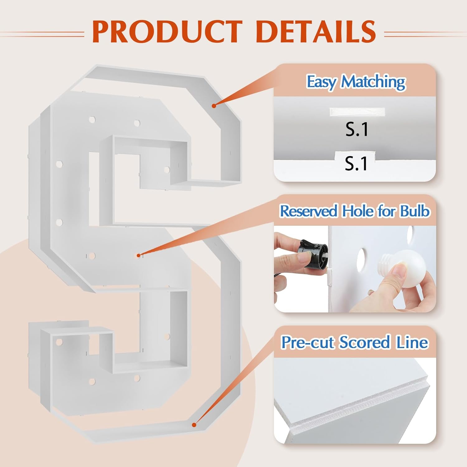 Marquee Light Up Letter Large: 4FT Sign S for Party Decoration Big Stand-up Letters Alphabet for Birthday Marry Me Proposal Bachelor Wedding Engagement Baby Shower Anniversary Graduation Decor