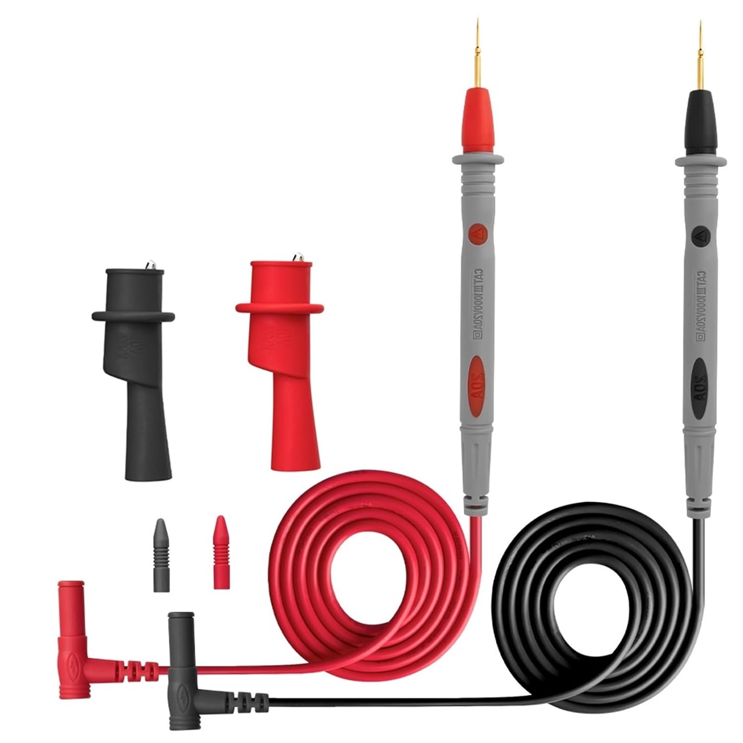 PT1031/32/35 10A 20A 1000V Multimeter Test Leads Needle Probe for Multi-Tester Multimeter Pen Probe Test Wire(PT1035)