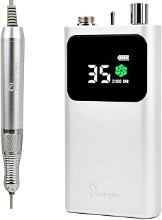 BAZPUR MART® Cordless Electric Nail Drill Kit: Professional Manicure Pedicure Polisher for Salon &amp; Home Use