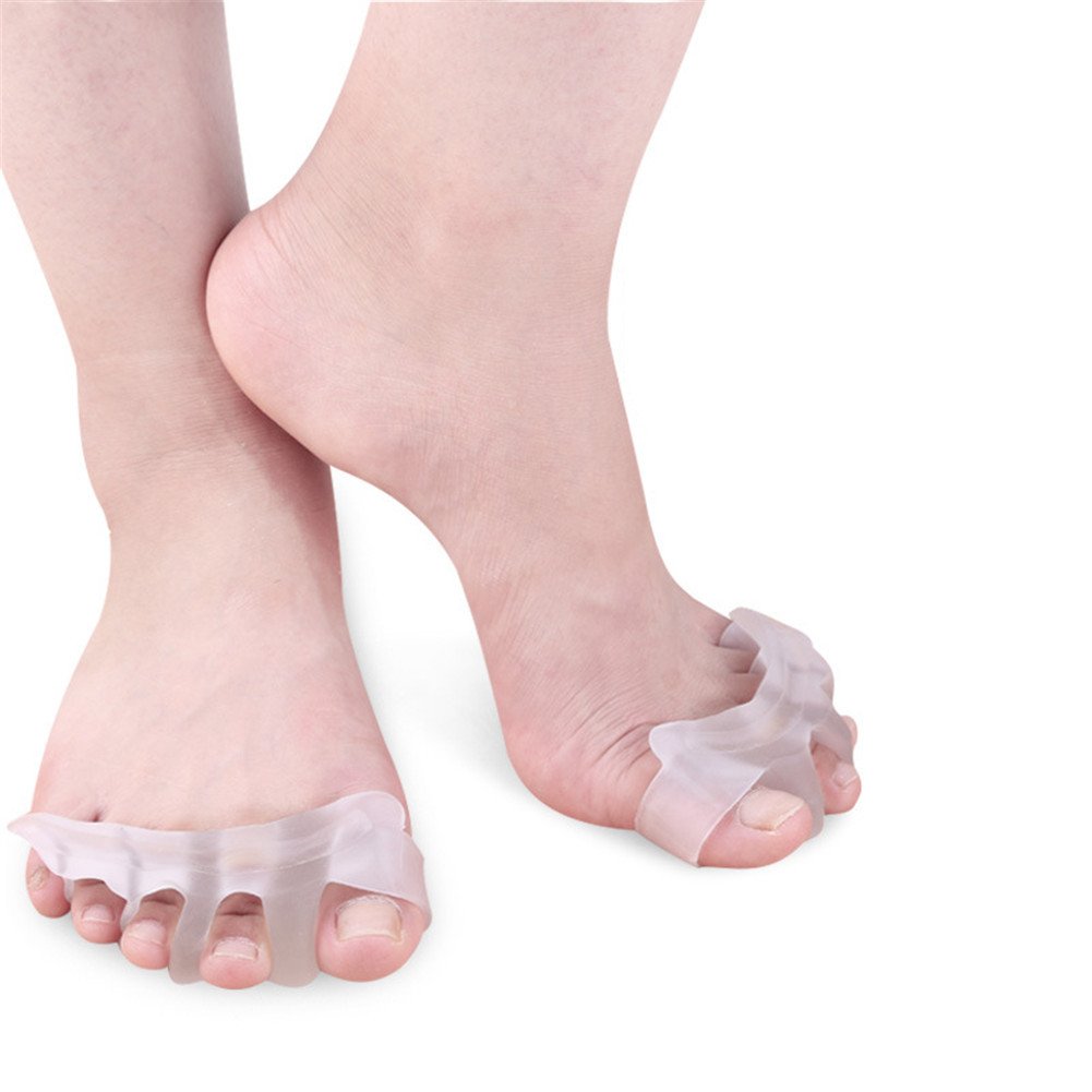 Tutore Alluce Valgo Correttore - Separatore Dita Piede - Supporti per i piedi - Raddrizza dita silicone, dita a martello, divaricatore