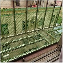 LXLZYXSF Poultry Cage Fencing Wire Plastic Floral Netting, Chicken Wire Frame for Crafts, Temporary Border Fence, Green Hexagonal Mesh Color 0.8cm Hole, Size 0.7x30m/2.3x98ft