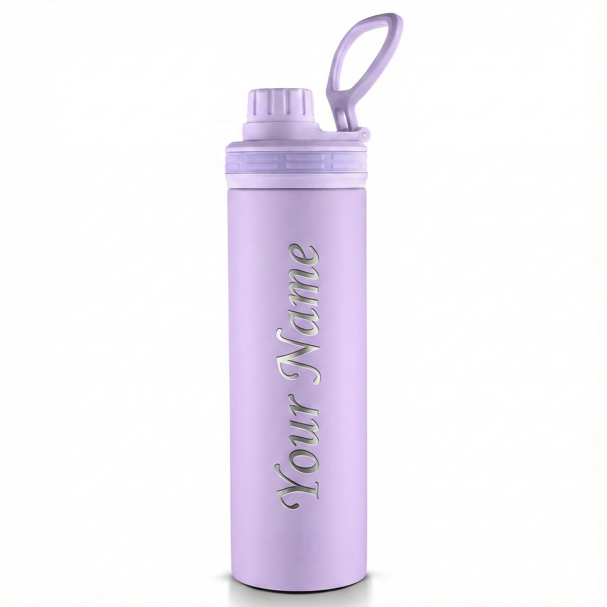 Go24 pexpo Stainless Steel Water Bottle Aqua Sip Orchid Purple 800ml