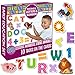 magdum Inglese ABC – 80 Giochi Magnetici per Bambini Lettere e Numeri Giocattolo Educativi per Il Frigorifero Piccolo e Grande Giochi per Bambini di 3 Anni -Magneti per Bambini APPRENDIMENTO