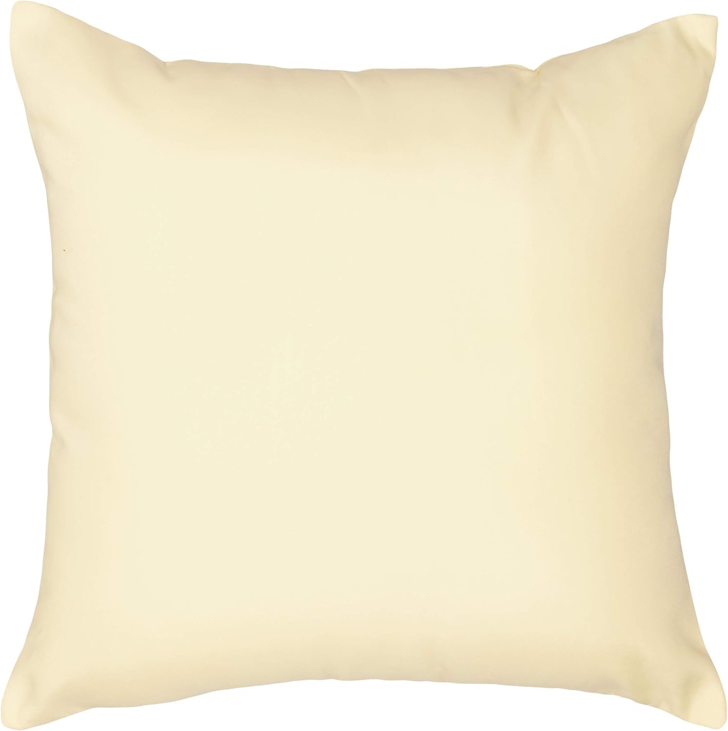 Deconovo Super Soft Home Decorative Pillowcase Cushion Cover with Invisible Zipper for Chair 18 x18-Inch, Light Yellow, Set of 4