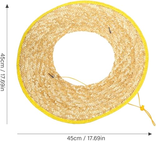 Miniatura 2 de Capucha de protección solar, sombrero duro de paja de trigo, transpirable y ligero, ideal para trabajadores de la construcción, trabajo y protección