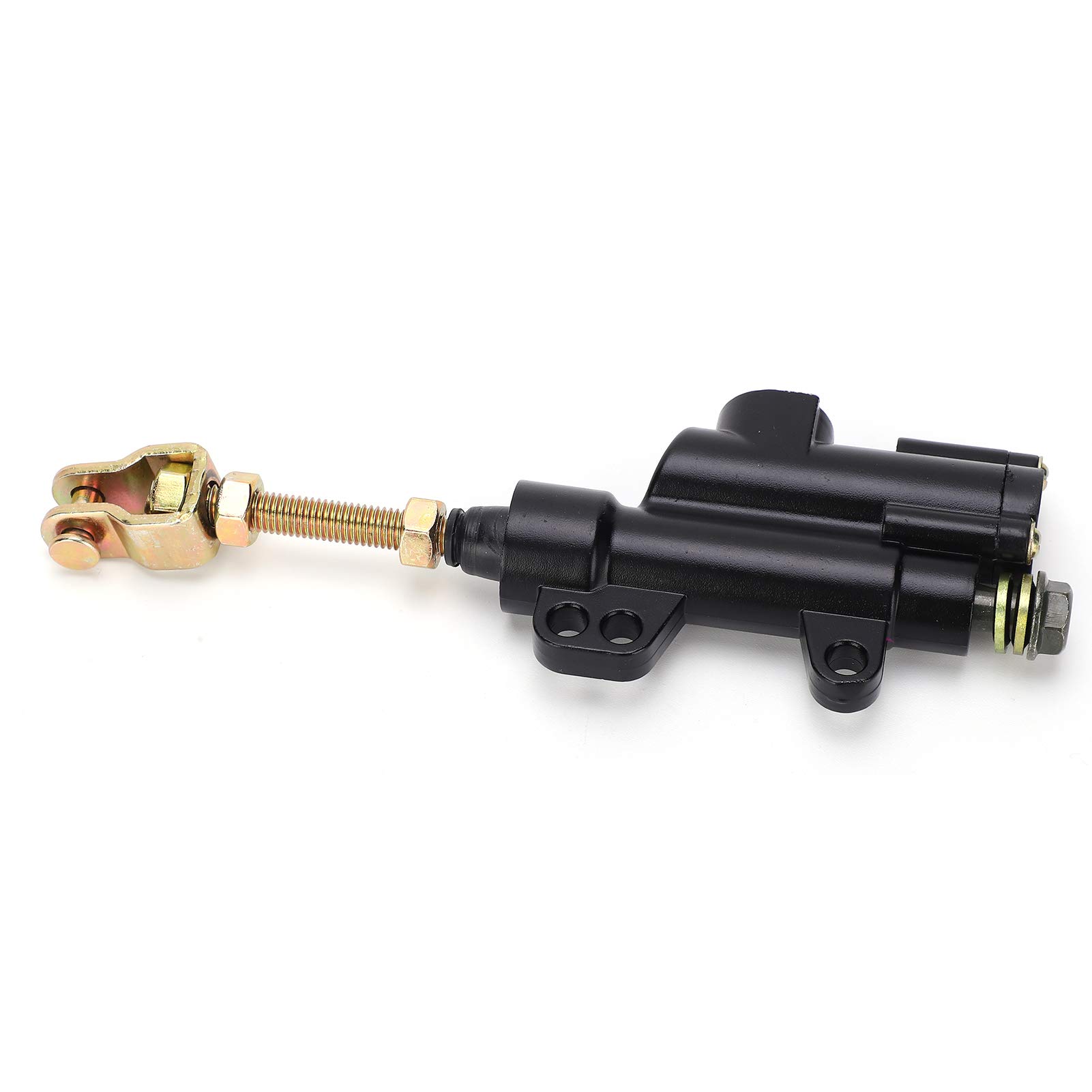 pompa freno posteriore pit bike + pompa freno moto 50 Kit di Riparazione Cilindro Principale Pompa Freno Draulico del Freno a Pedale Posteriore per Moto ATV Dirt Bike(Nero)