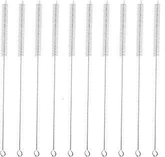 Long Straw Cleaner Brush Extend 12 inch, Extra Wide 12mm diam Pipe Cleaners, Cleaning Brushes for Narrow Neck Tube, Bottle and Straws, Drinking Straw Cleaning Brush Set of 10 PCS by AORZOV