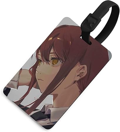 Amazon Co Jp かわいいアニメ柄 チェンソーマン マキマ 荷物タグ 荷物タグホルダー 引っかき傷に強い 耐久性up フレキシブルpu製 番号札 旅行バッグ スーツケース用 ラベル 名前 Idカード 名前idラベル付き 柔軟 防水 丈夫 旅行用品 紛失防止 個性的なデザインで