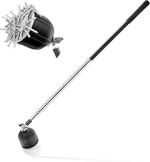 Magnetic Pickup Tool, 180° Rotating Head, 10LB Heavy Duty Magnet Stick with Handle, Extendable Magnet Wand for Nails, Screws & Metal Objects, Strong Magnetic Tool for Mechanics & Home Use
