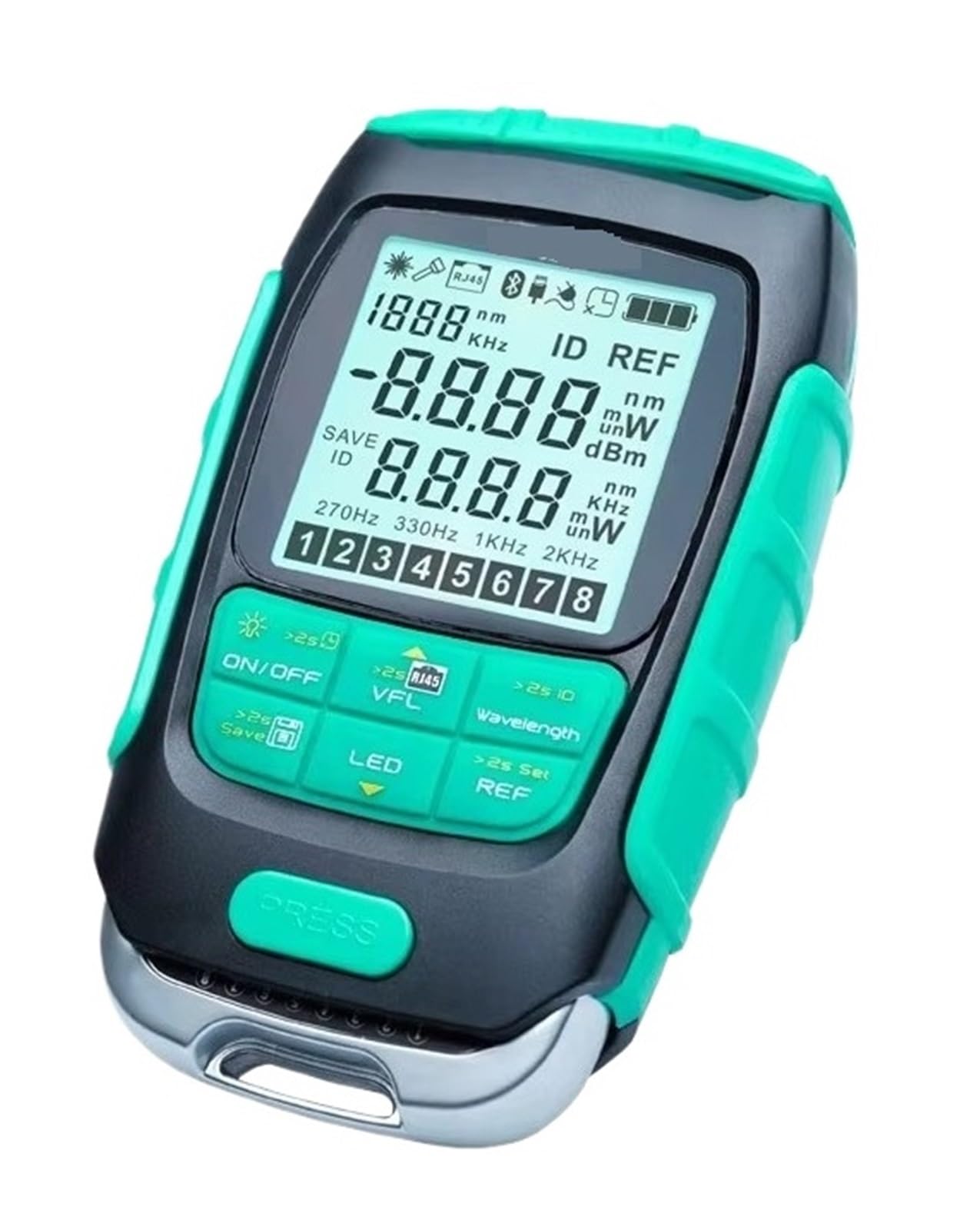 Zklgs Mt-7616 30Mw Fiber Optic Cable Tester Mt-7615/7616 4 In 1 Fiber Optical Power Multimeter, Optical Power Meter + Vfl + Lan Cable Tester + Flashlight(Mt-7616 30Mw)