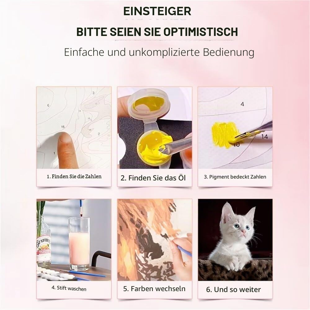 CleverFine Malen Nach Zahlen Eigenes Bild Personalisiert Erwachsene Foto Painting Bilder（60cm*90cm Rahmenlos）