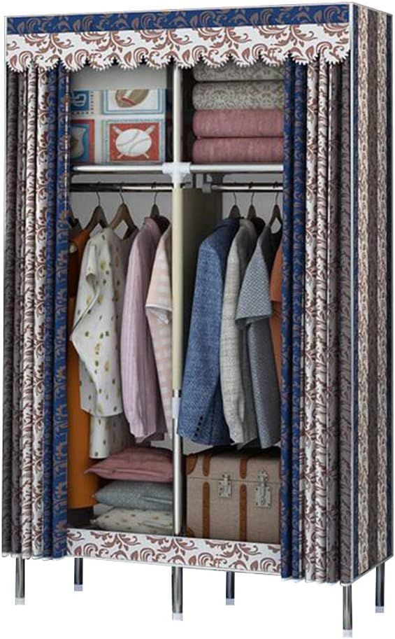 Cloth Wardrobe Clothes Closet, Portable Closet Wardrobe Storage Closet Standing Closet Fabric Cabinet Portable Wardrobe,D_110x45x170cm