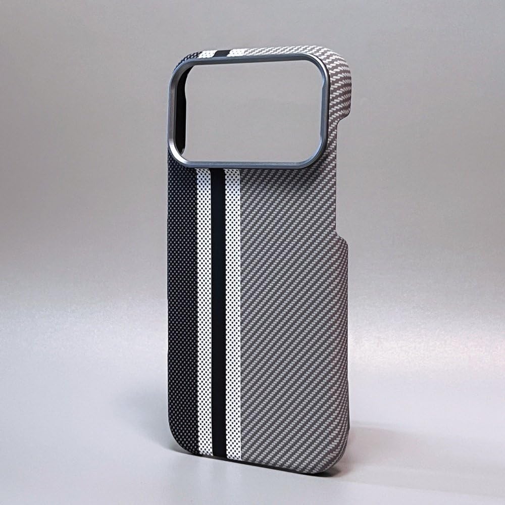Coque iPhone 16 Pro Max antichoc en carbone rigide avec protection objectif - 7