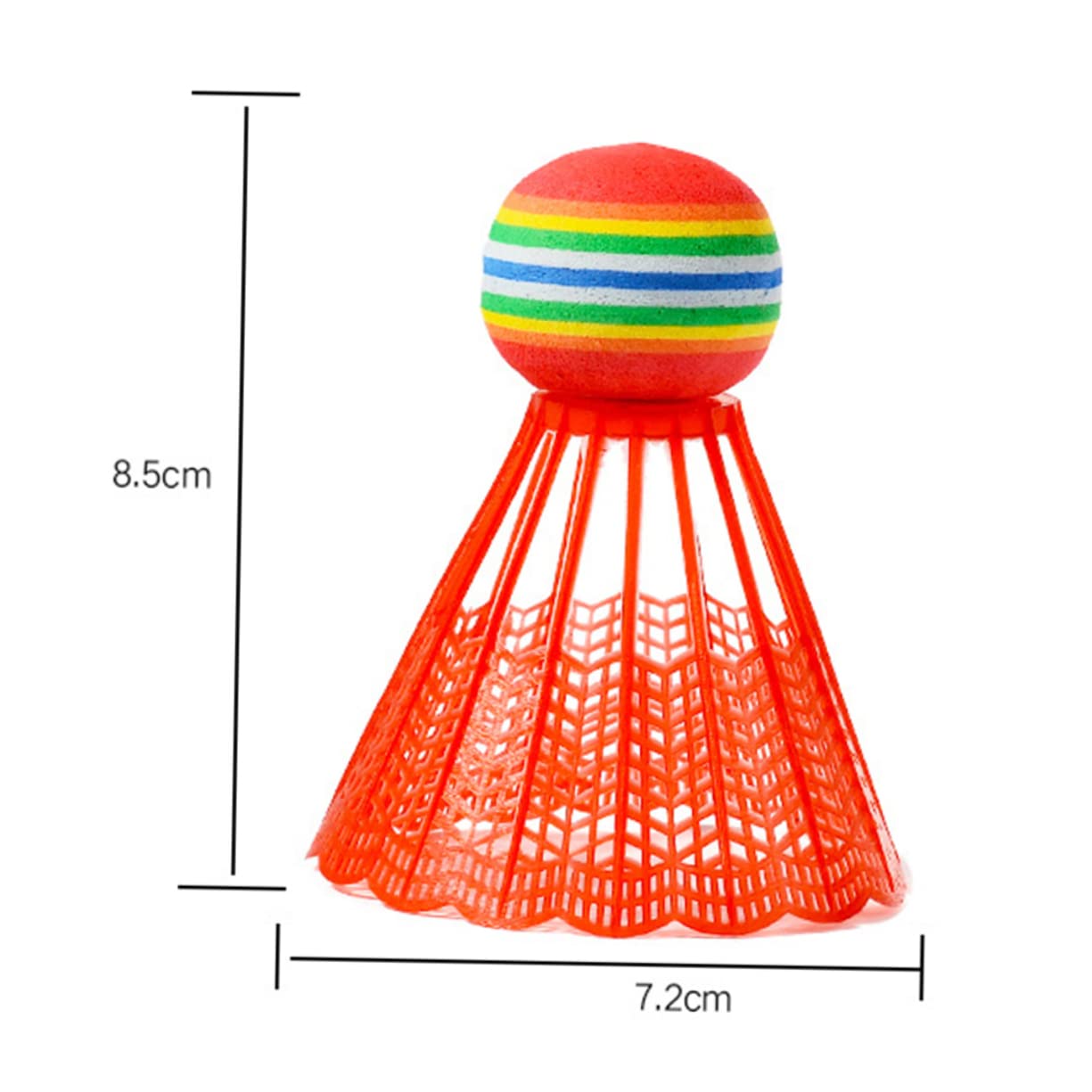 BESPORTBLE 60 Pz volani da addestramento volani da Badminton da Badminton in Nylon volani Colorati Abito Giocattoli Palla da Badminton volani Giocattolo Navetta Bambino
