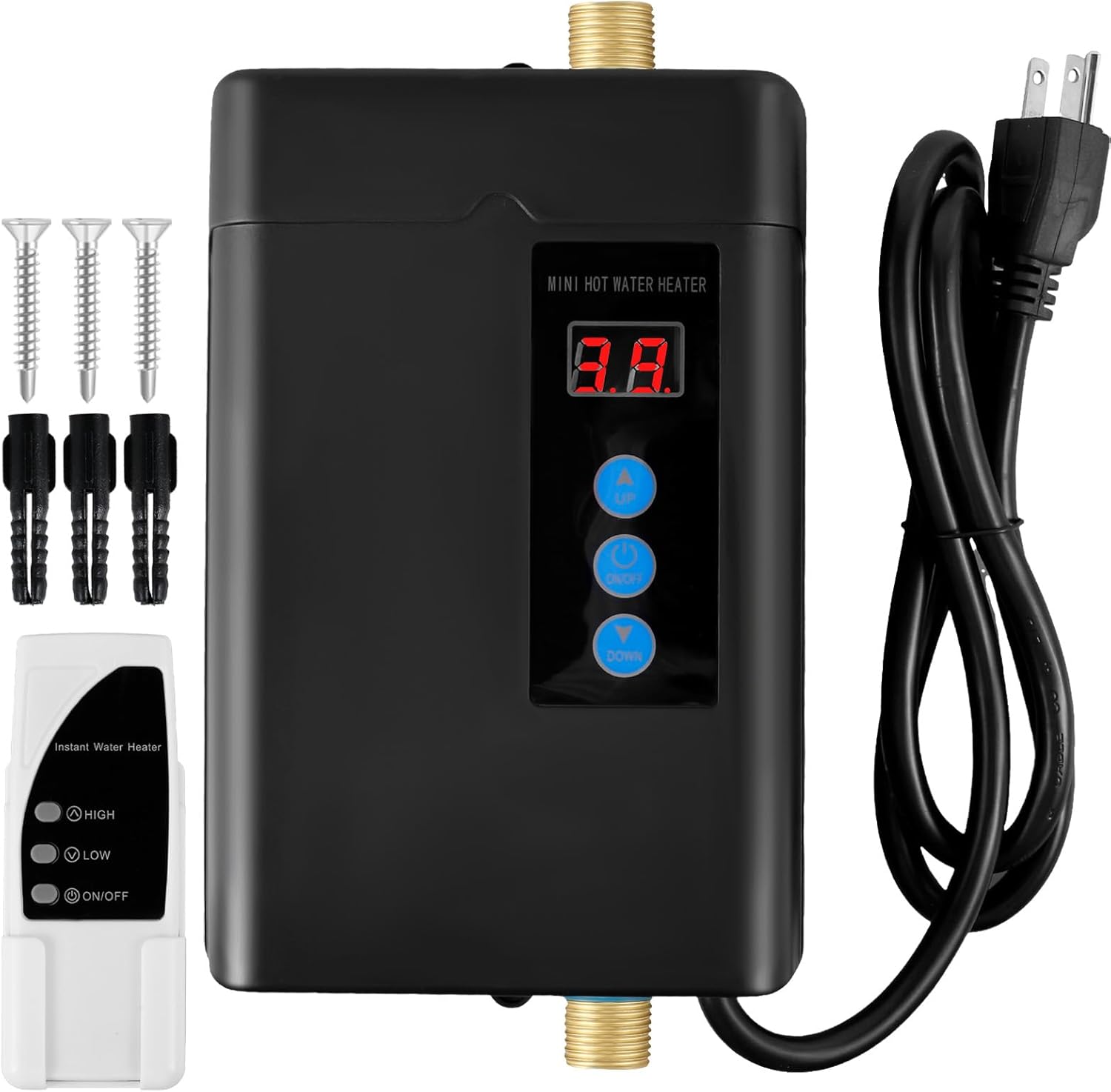 Tankless Water Heater Electric, 3000W 110V Instant Hot Water Heater