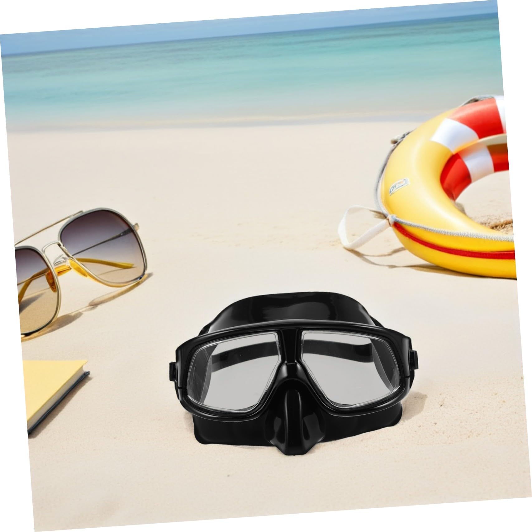 SUPVOX Máscara De Buceo Transparente Máscara De Snorkel para Adultos con Cubierta Nasal Visión Amplia para Esnórquel y Natación Piscina o Playa