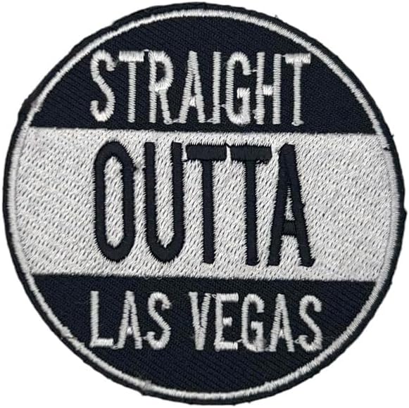 Las Vegas - Directamente fuera de las ciudades de Estados Unidos y países internacionales representan - Insignia bordada para planchar en tela de