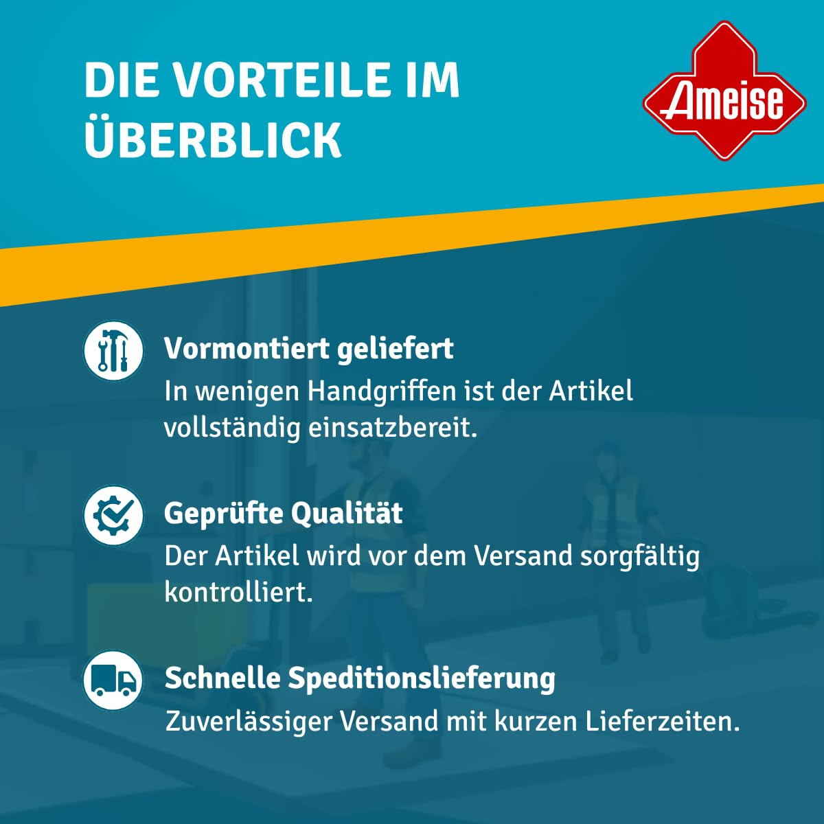 Ameise Elektrischer Hebelift | 80 kg Tragkraft | 12V Akku (7,2 Ah) | 434 x 418 mm Plattform | 1.440 mm Hubhöhe | inklusive Plattform und Ladegerät | Stahl/Alu Konstruktion | Montagelift