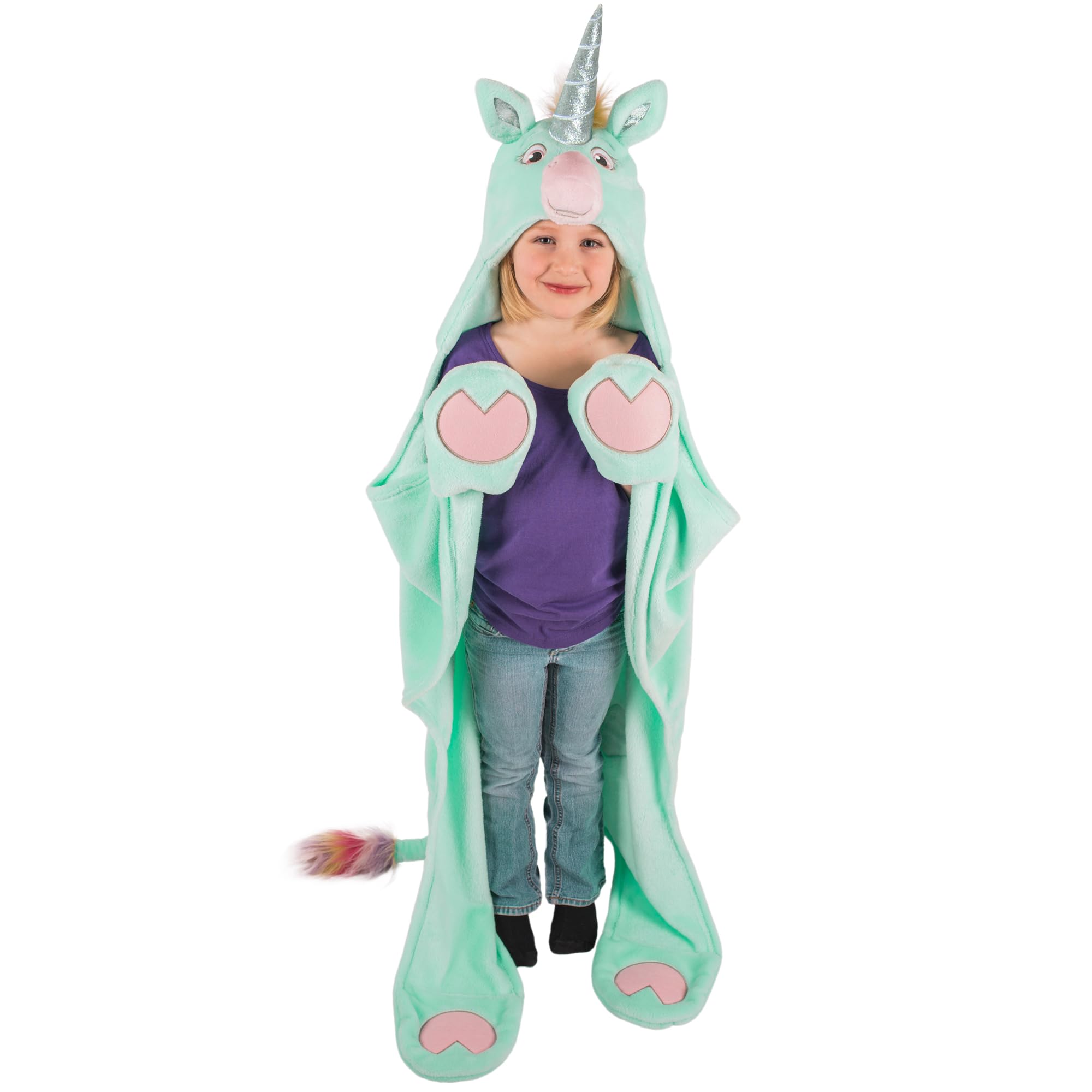 Fin Fun Wearable Hooded Blanket for Kids - Kids Wearable Blanket Hoodie - For Boys & Girls